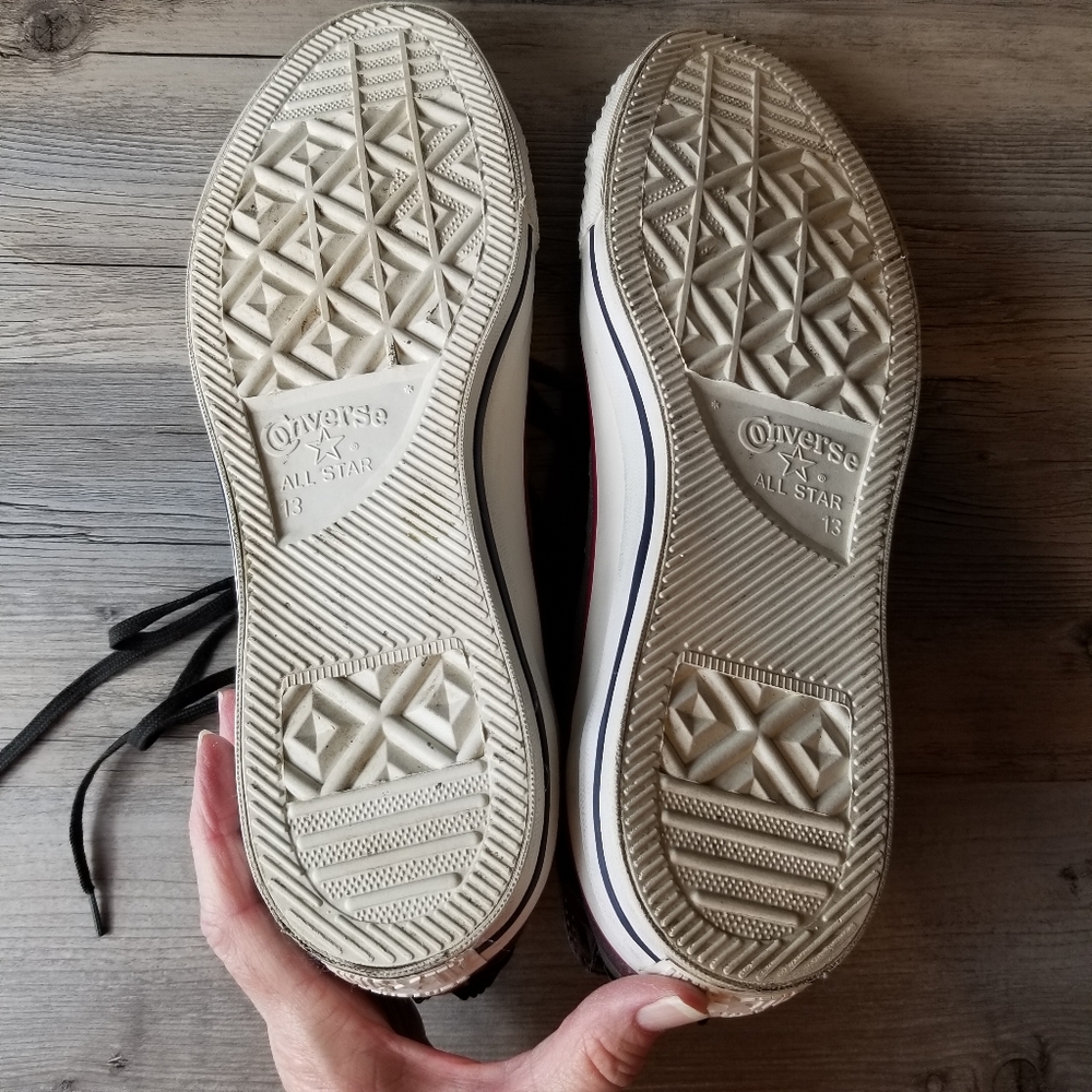Converse Chuck Taylor All Star Washed Canvas USA Flag Studded Turtledove… - Picture 9 of 12